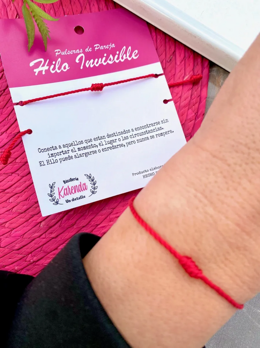 KD090062- Pulseras de Pareja Hilo Invisible