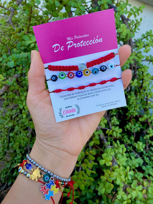KD090763- Set de 3 Pulseras de Protección