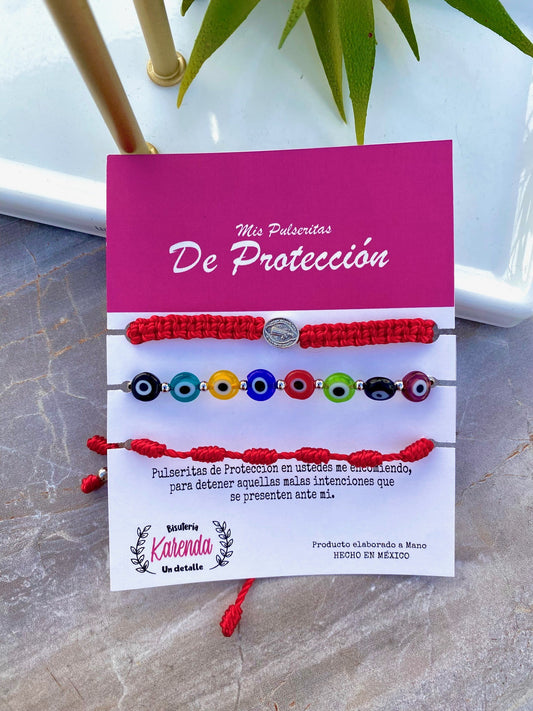 KD090763- Set de 3 Pulseras de Protección