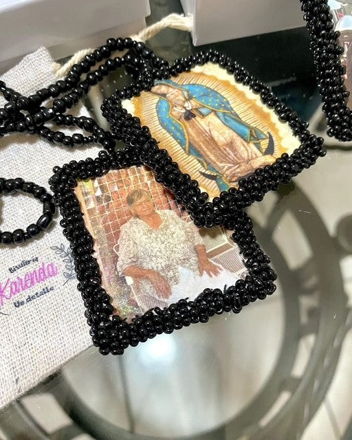 KD230031CA- Escapulario Extra Grande para Carro Personalizado con Fotografía & Santo
