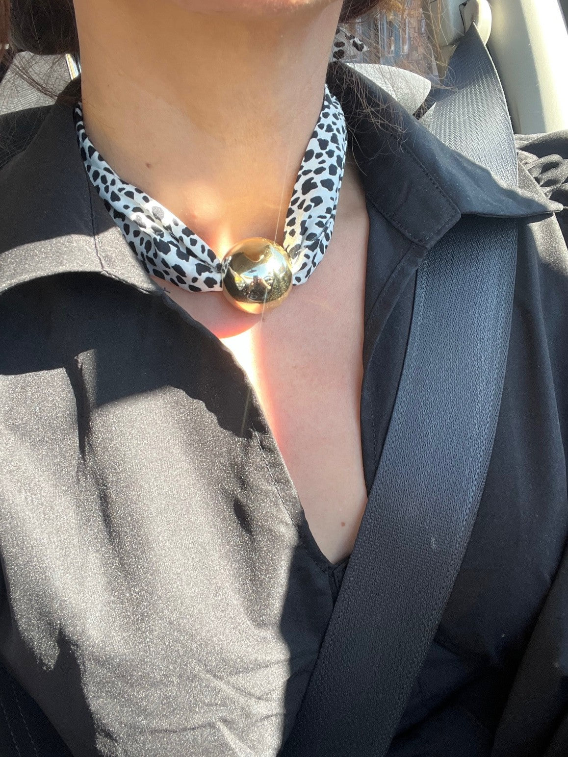 KD050810- Collar Tela Bola XL