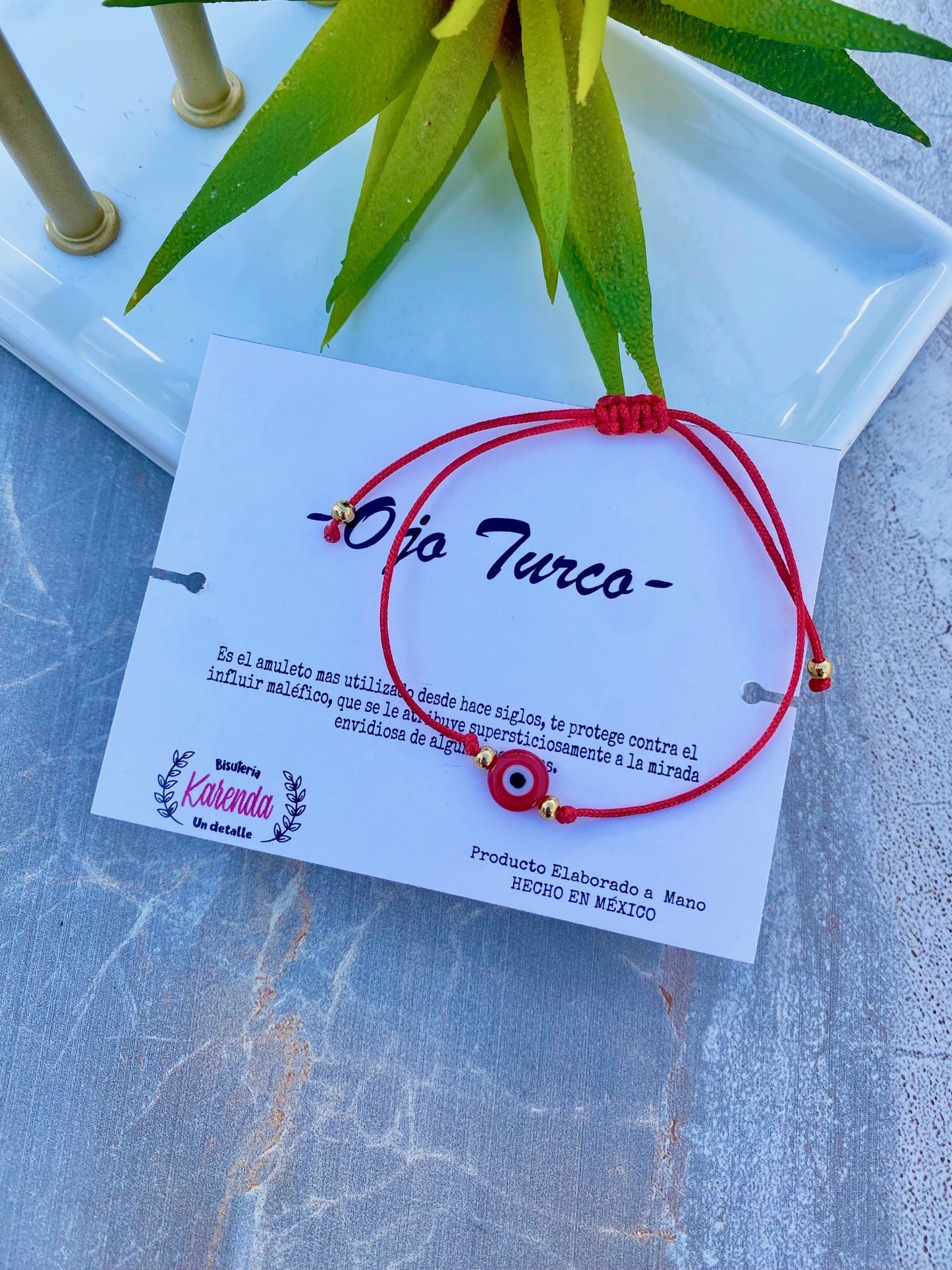 KD090072D- Pulsera Sencilla de Ojo Turco