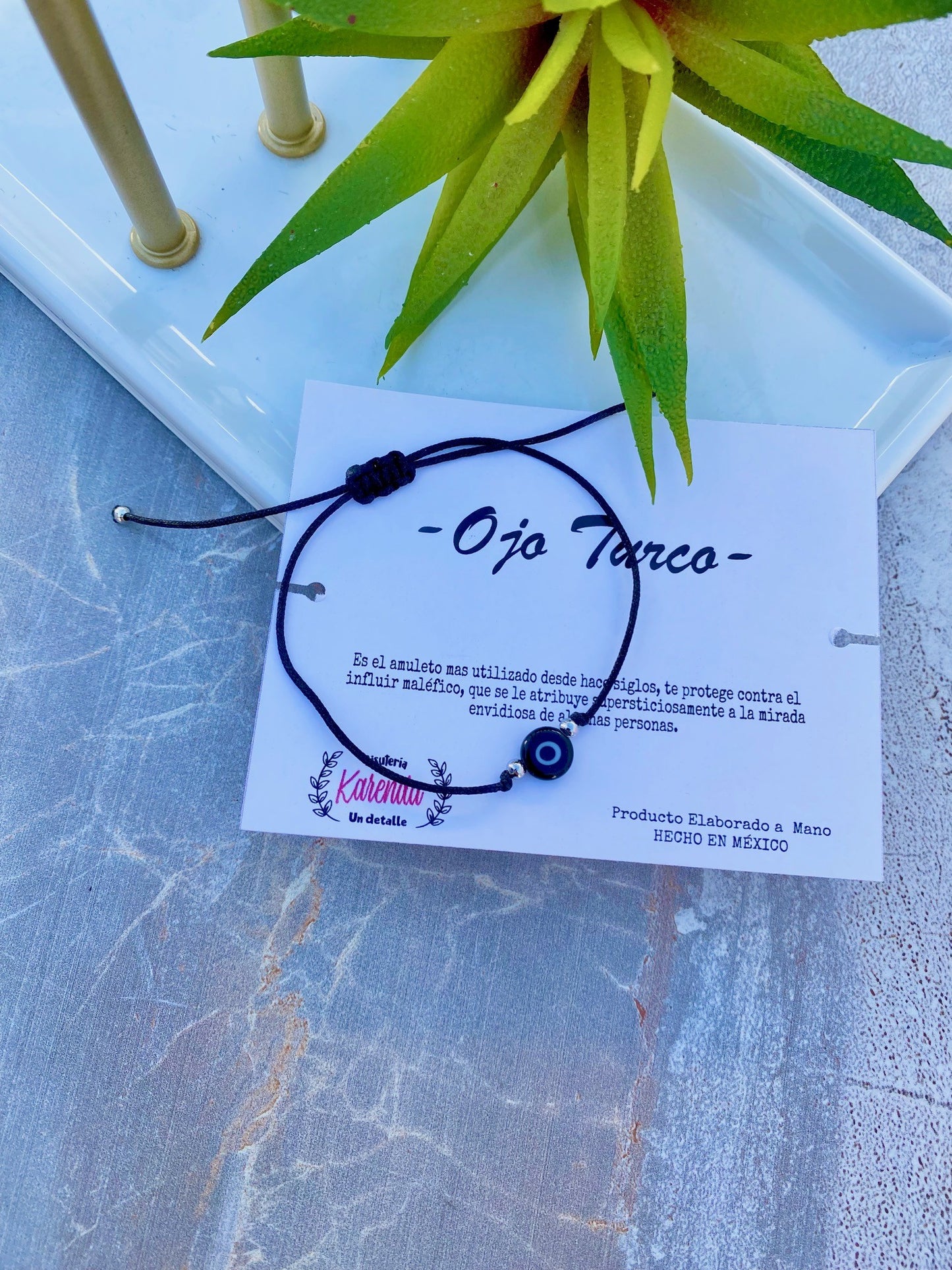 KD090072D- Pulsera Sencilla de Ojo Turco
