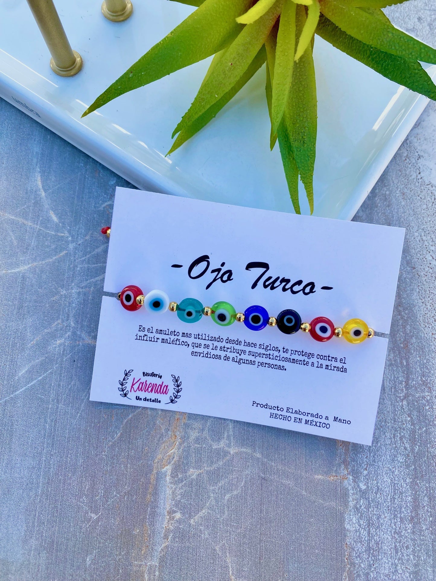 KD090433- Pulsera de Protección con Multi Ojitos Turcos