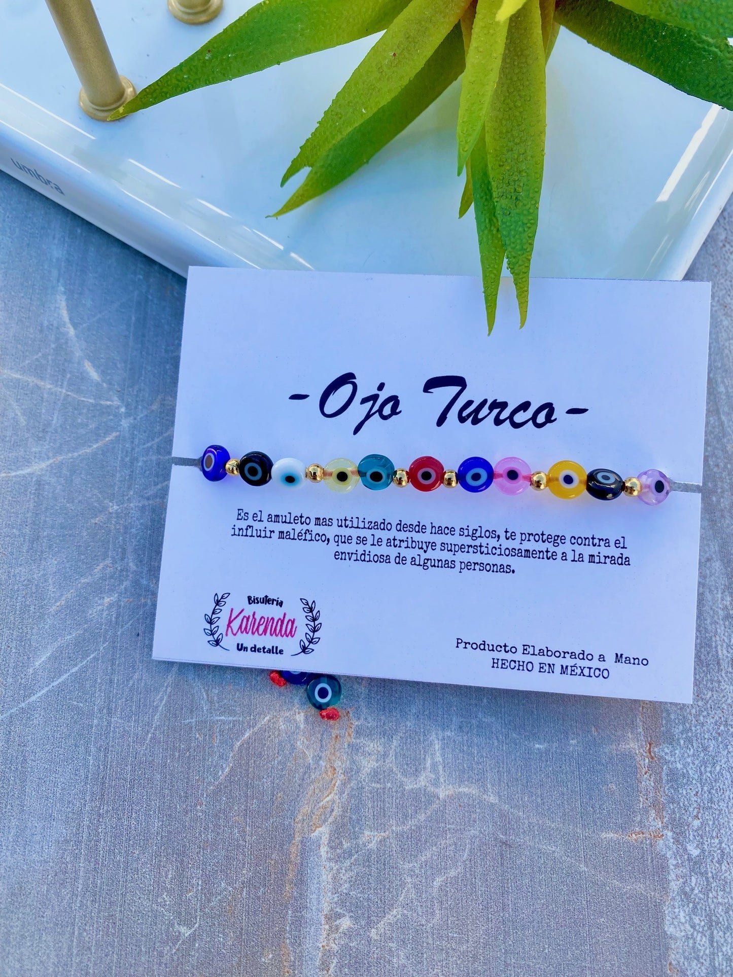 KD090577- Pulsera de Protección con Multi Ojitos Turcos Mini