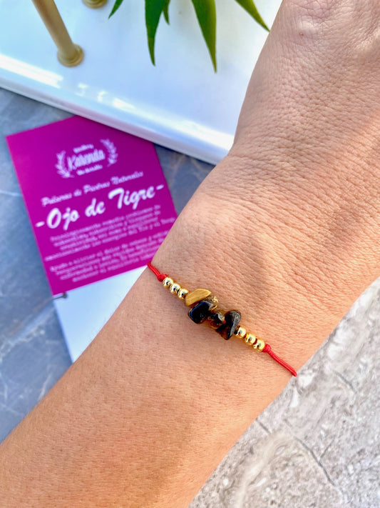 KD090698- Pulsera de Chip de Ojo de Tigre