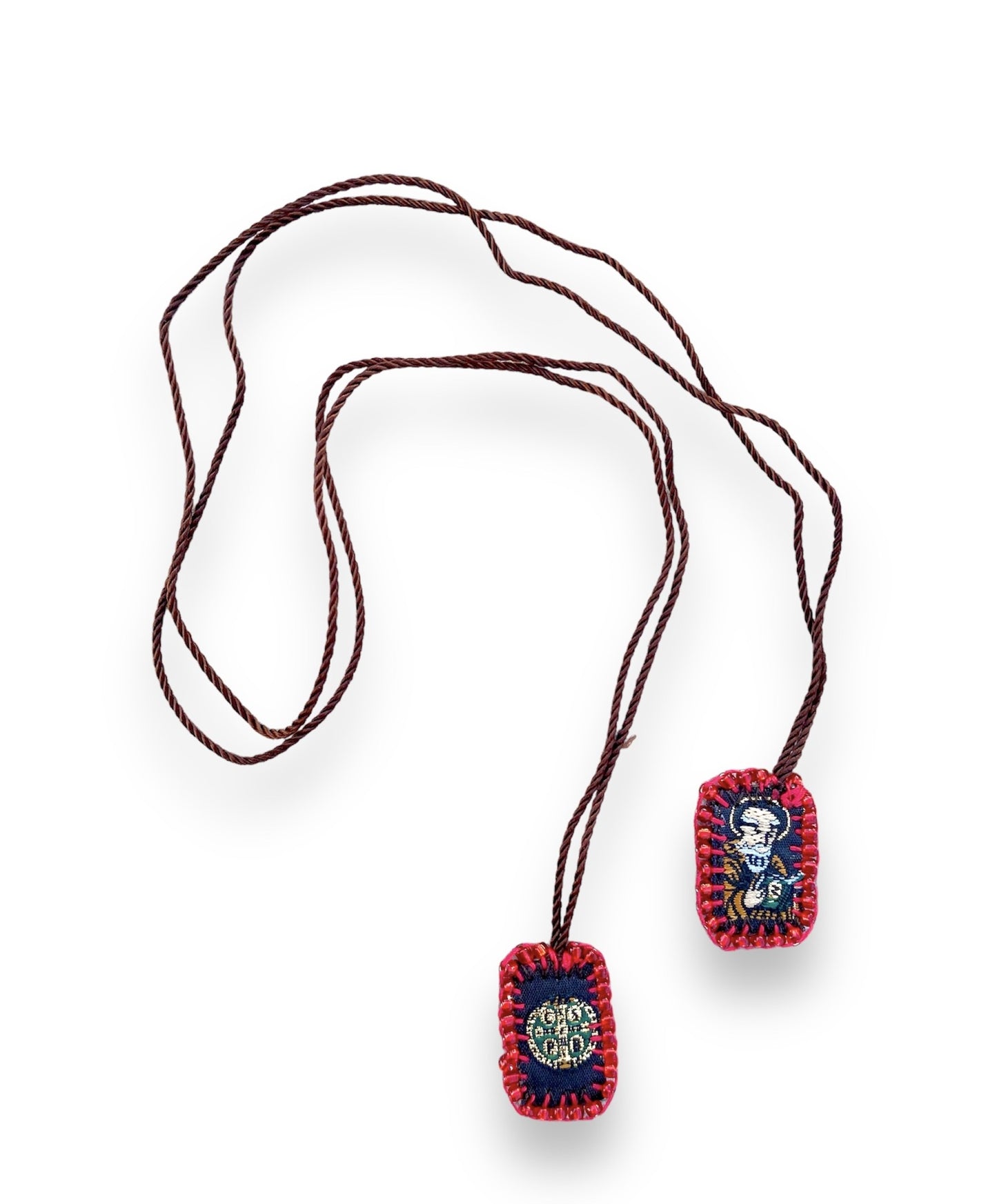 KD230027- Escapulario Mini Bordado Sencillo de San Judas Tadeo