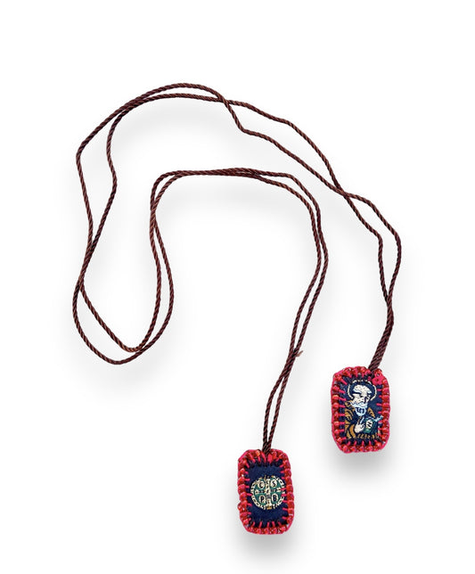 KD230027- Escapulario Mini Bordado Sencillo de San Judas Tadeo